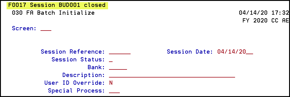 f0017 session closed