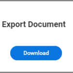 the export document window and the download button therin
