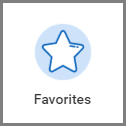 The Favorites application icon