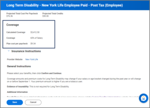 Long term disability plans available page