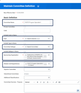 Basic Definitions dialogue box. 