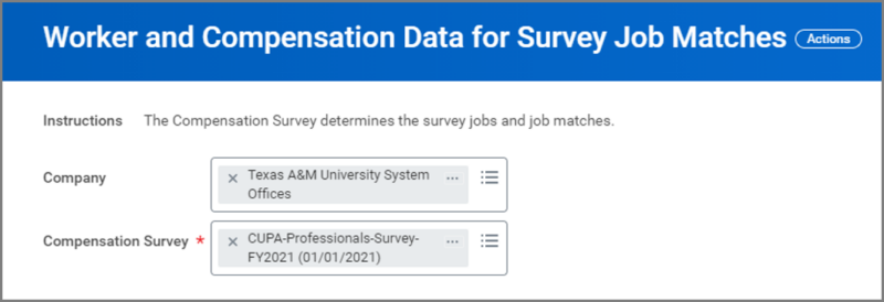 Worker and Compensation Data for Survey Job Matches