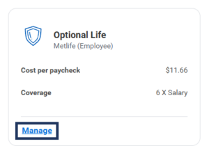 Basic Life/AD&D module shown with Manage link highlighted