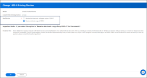 Finalize 1095-C Printing Elections 
