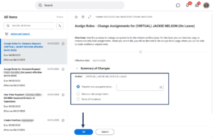 Assign Roles for Delegation Start 1