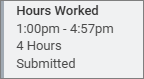Hours Worked 1 - 4