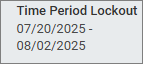 Time Period Lockout.