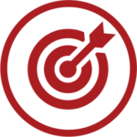 Arrow in bullseye icon